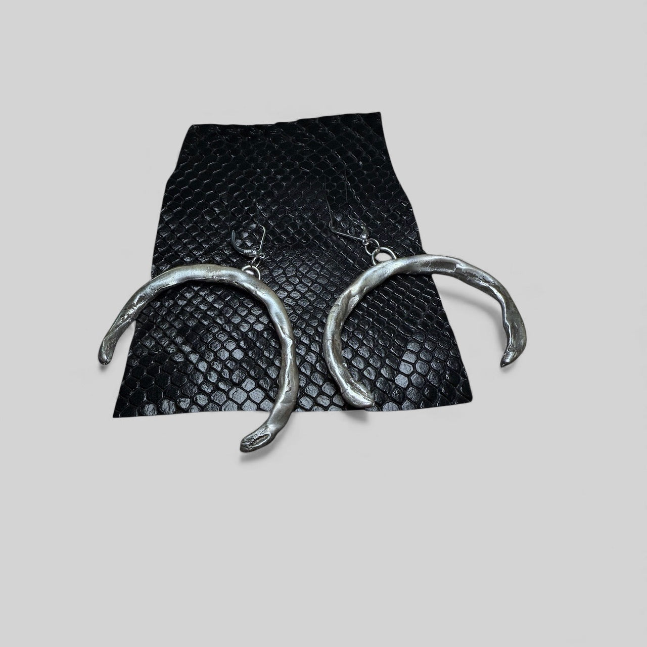 Serpent Half Moon Earrings