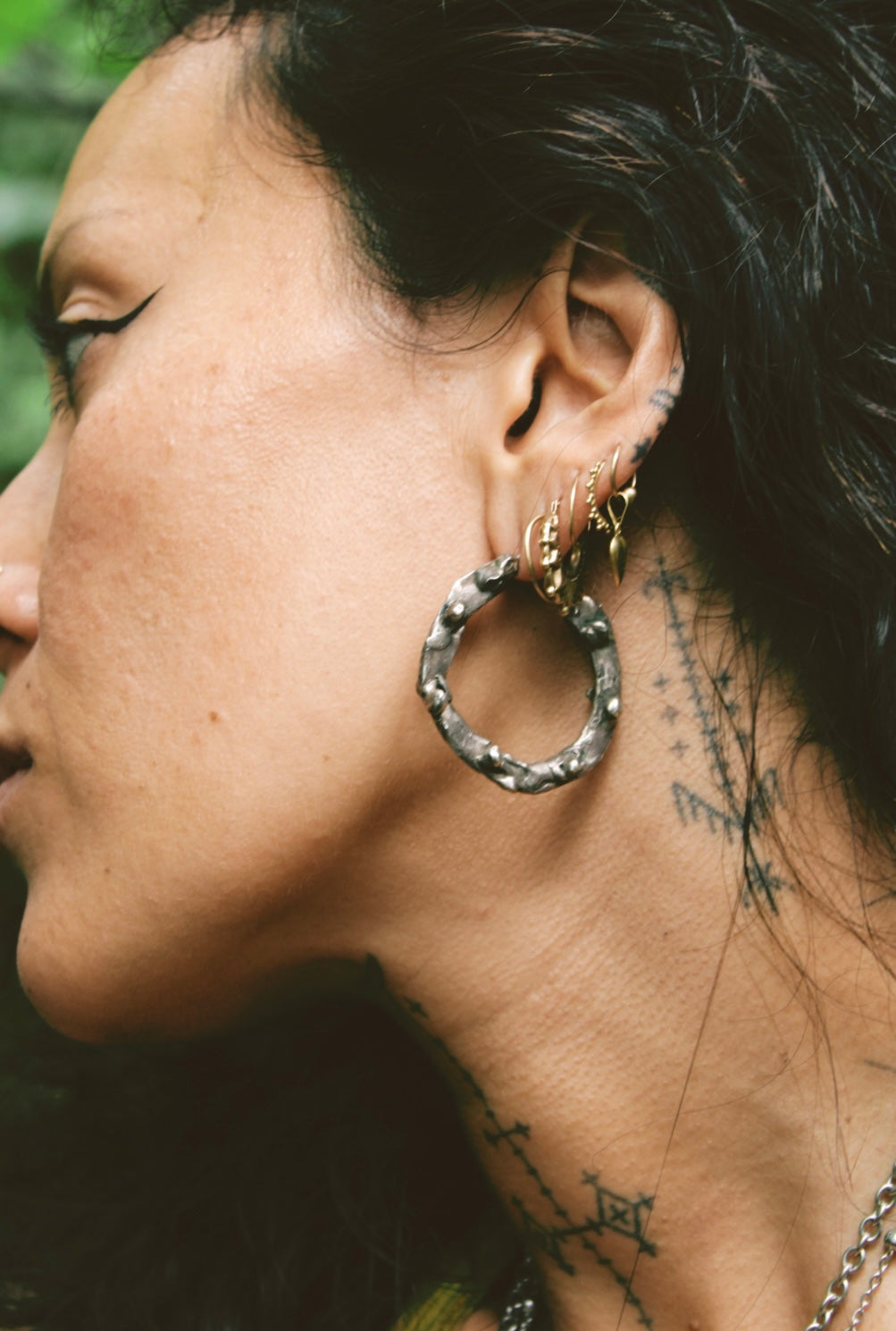 Studded Hoops