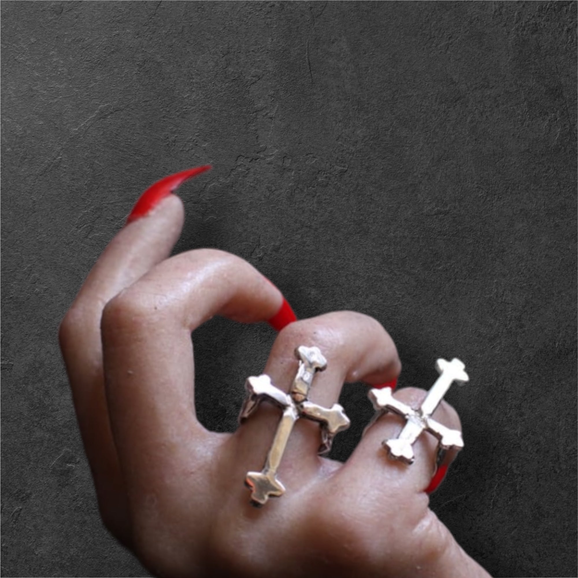 You Bleed Crucifix Ring