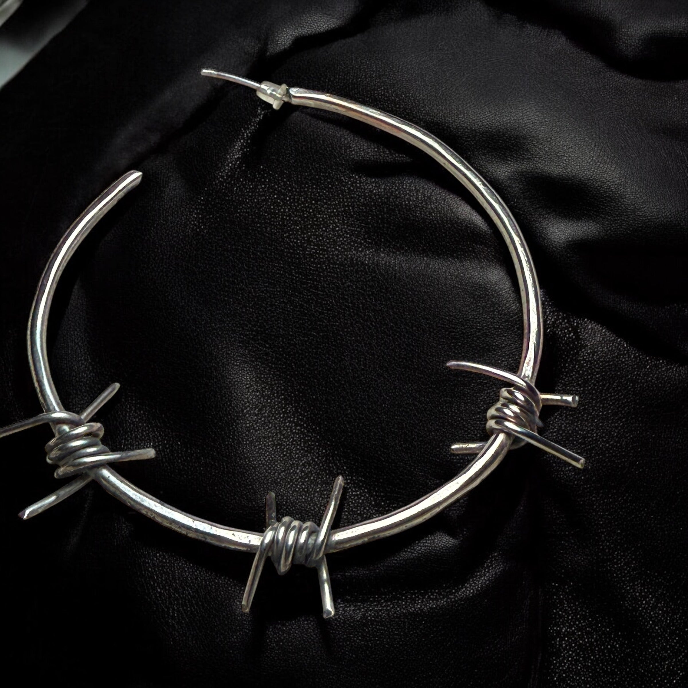 Barbed Sigil Hoops
