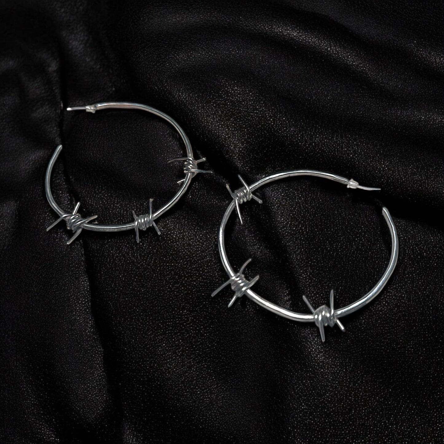 Barbed Sigil Hoops