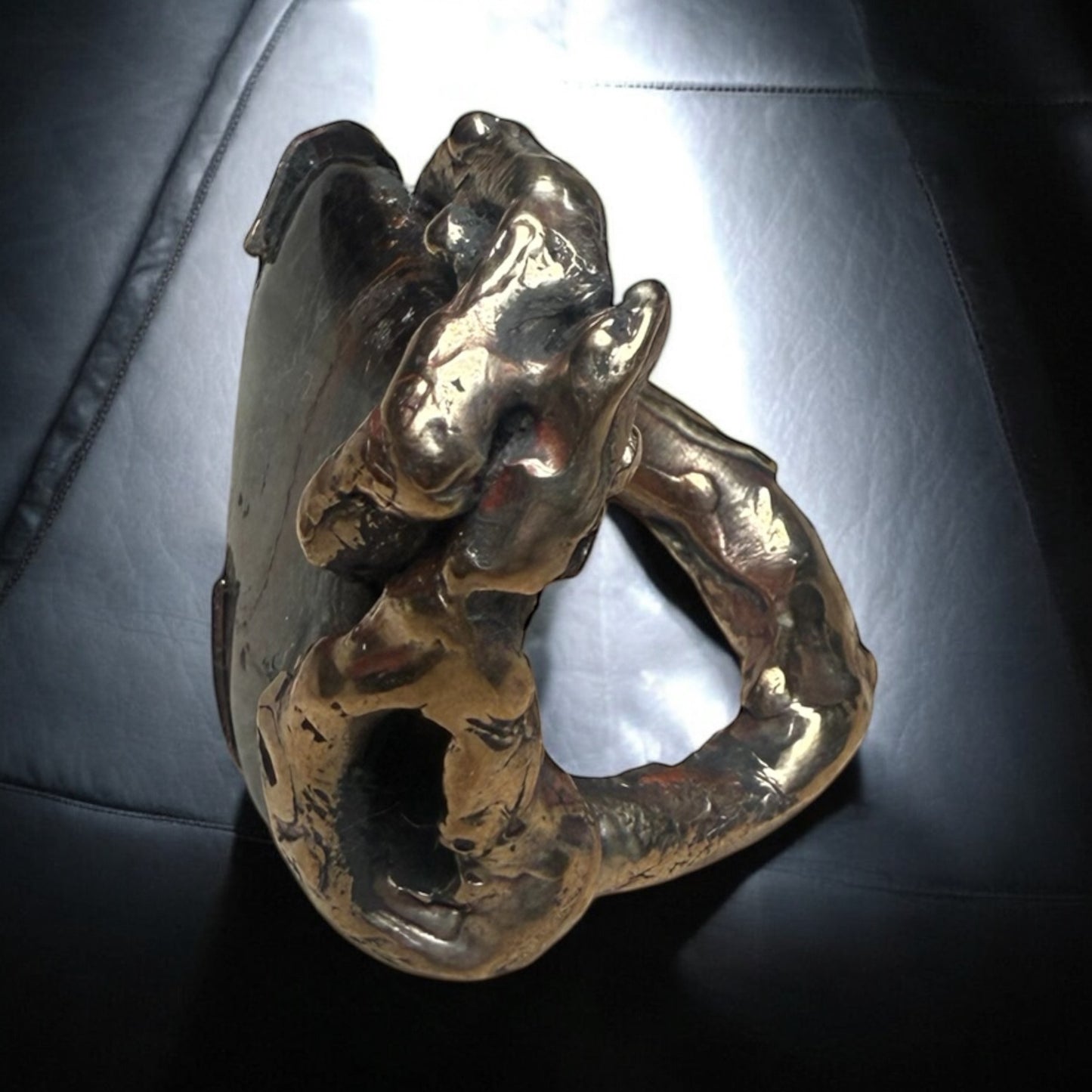 Bloodroot Ring — Bronze + Red Jasper
