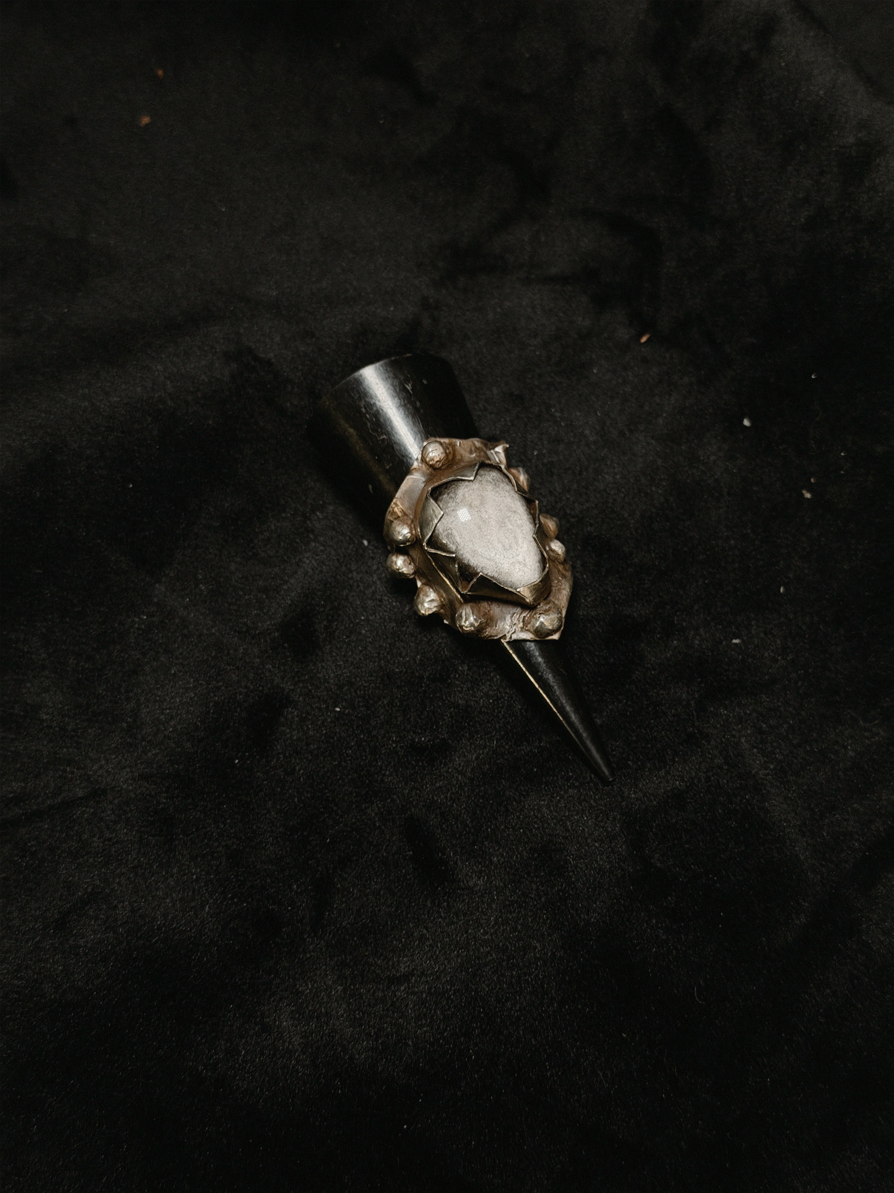 Obsidian Shield Ring