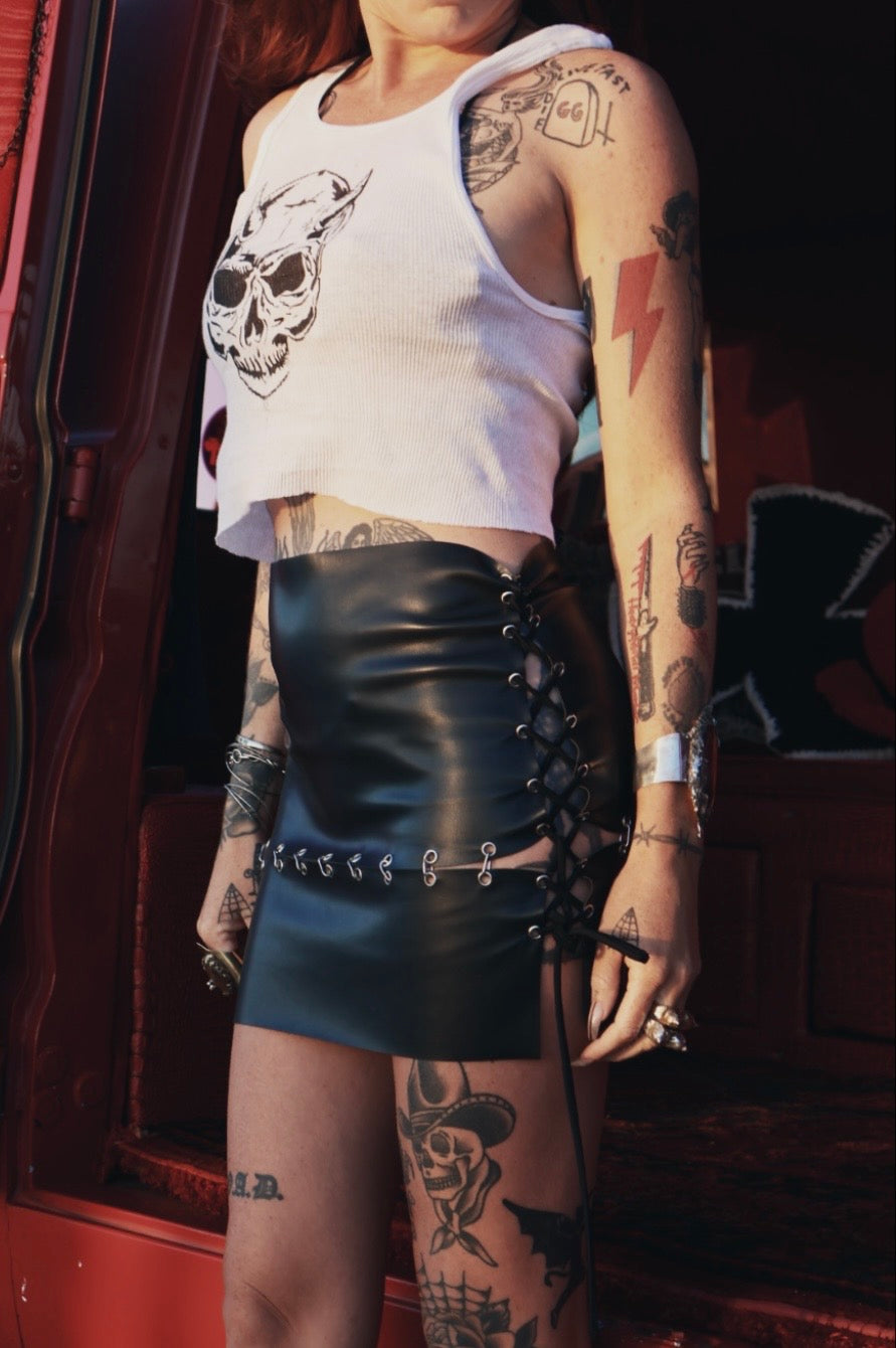 Hellbound Skull Crop Tank