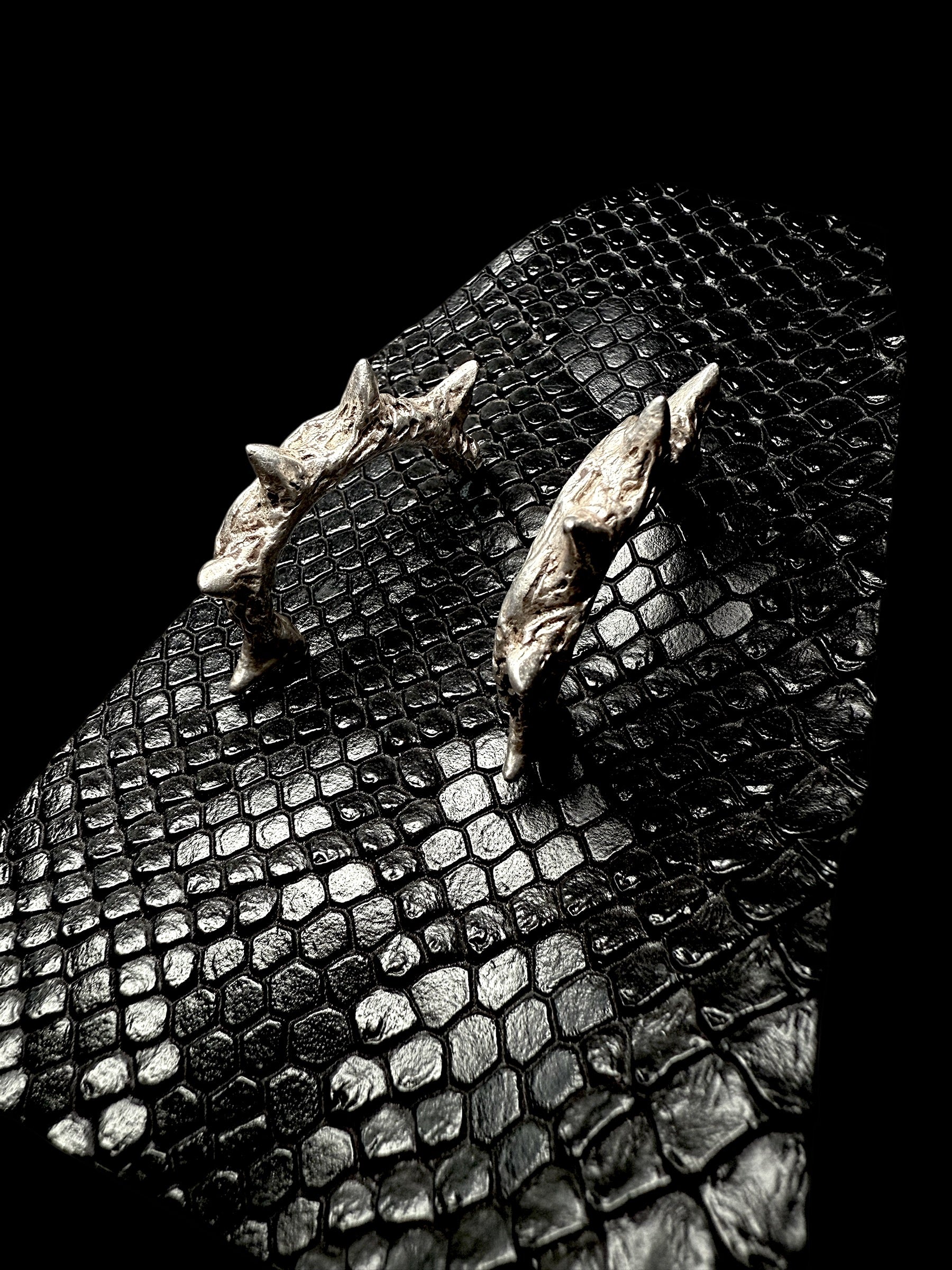 Thorn Spike Earrings — Sterling Silver