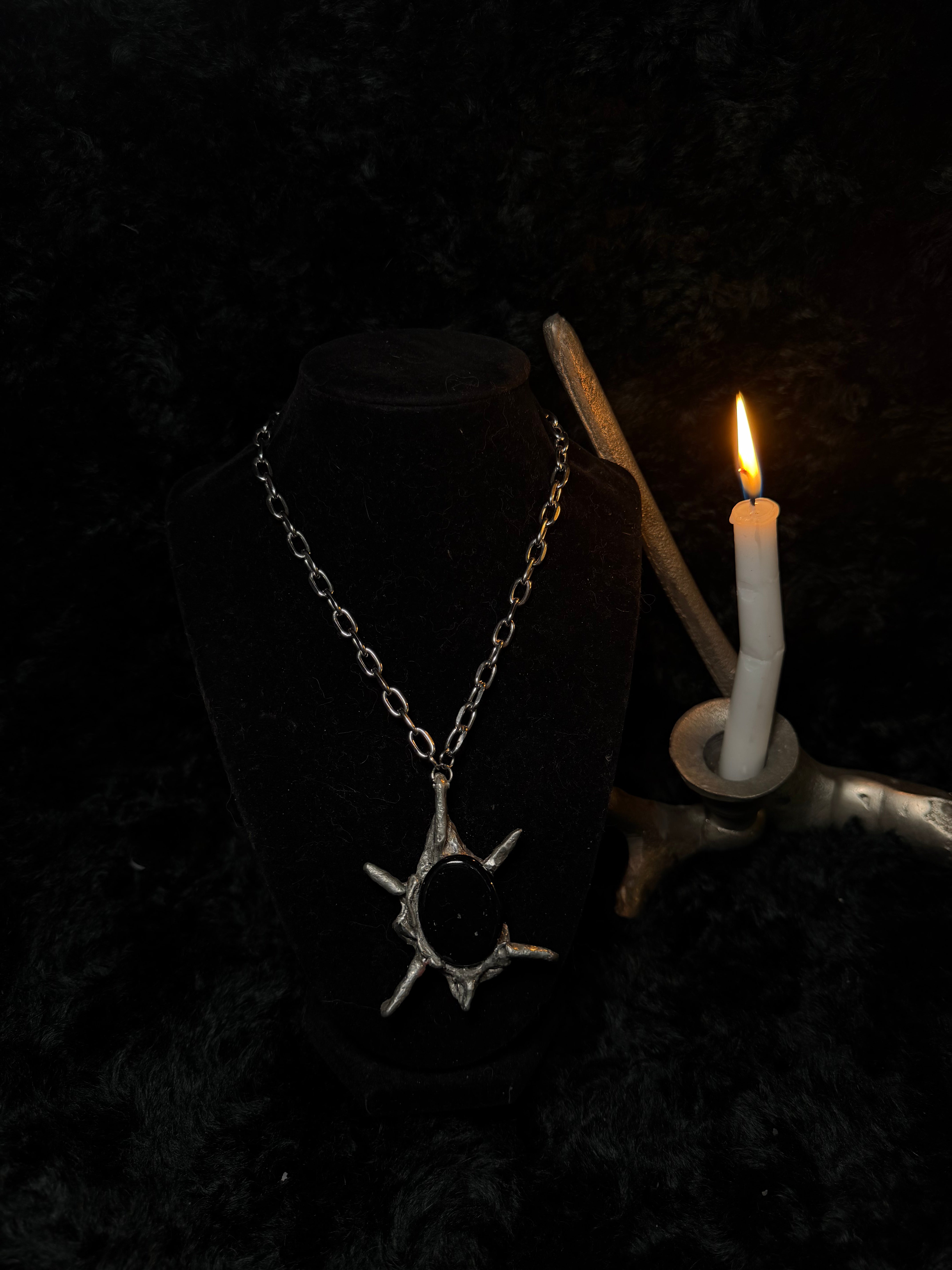 The Obsidian Morning Star — Necklace