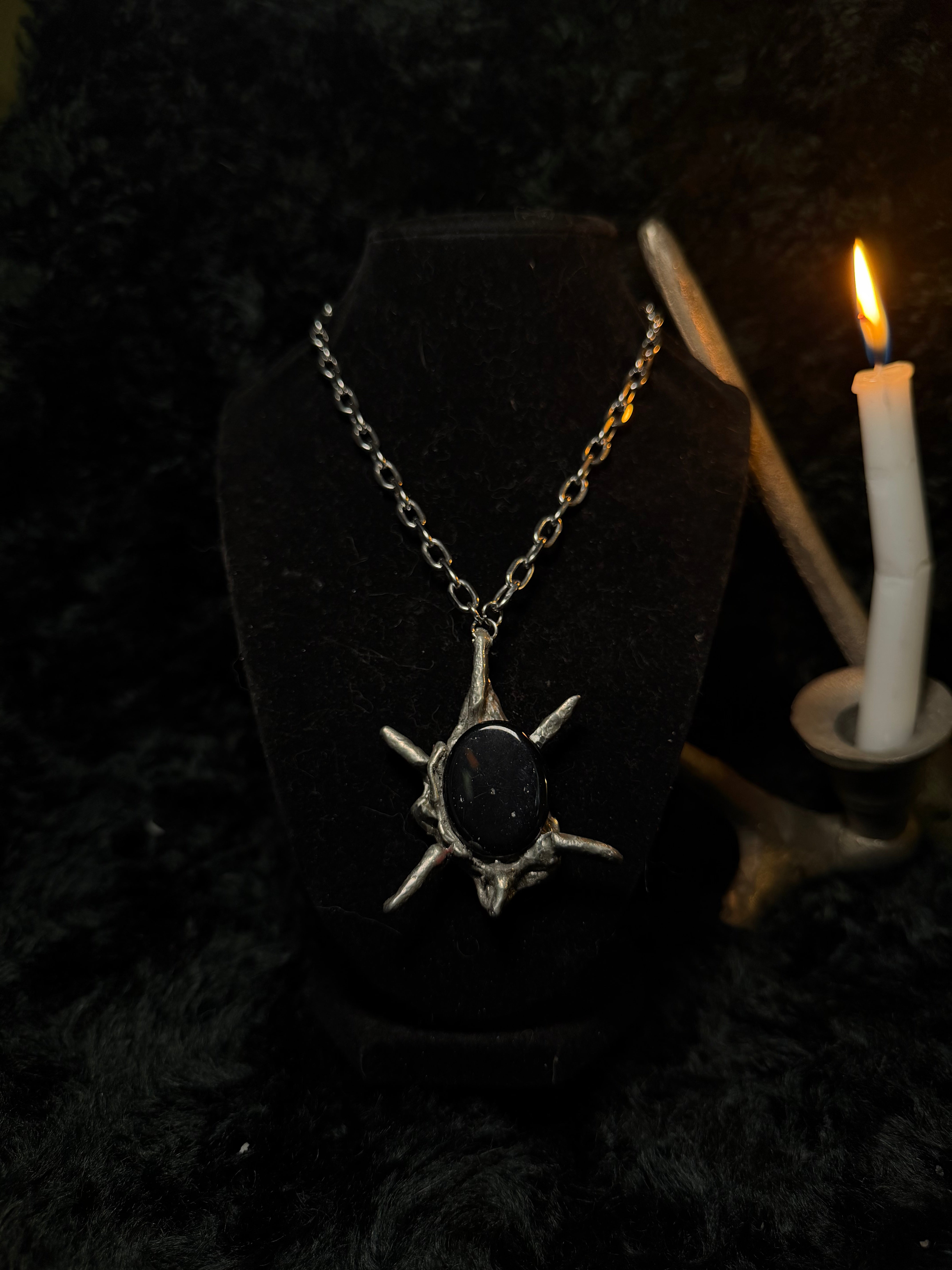 The Obsidian Morning Star — Necklace