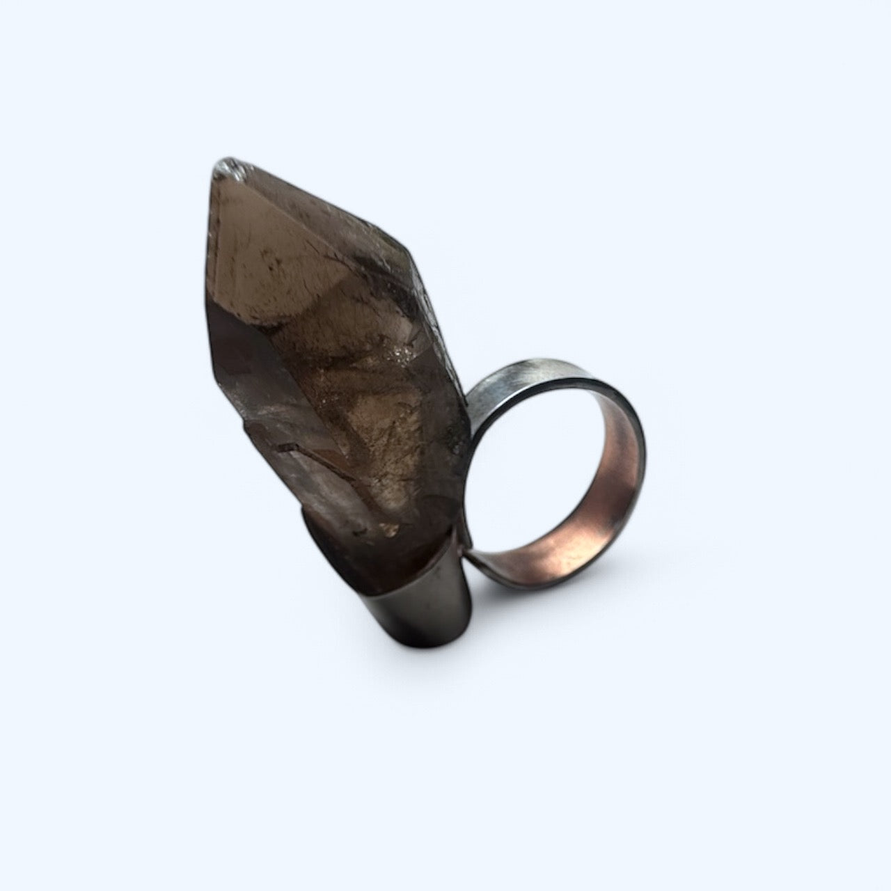 Brutalist Quartz Armor Ring ( One of a Kind)