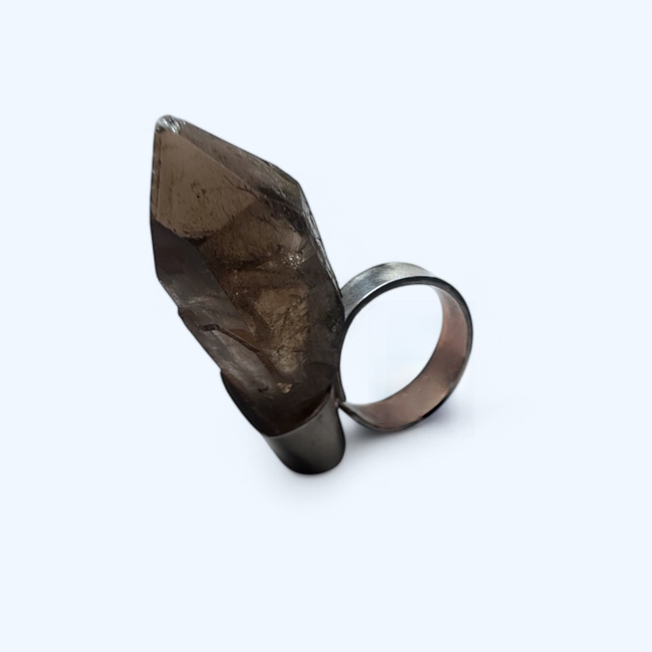 Brutalist Quartz Armor Ring ( One of a Kind)