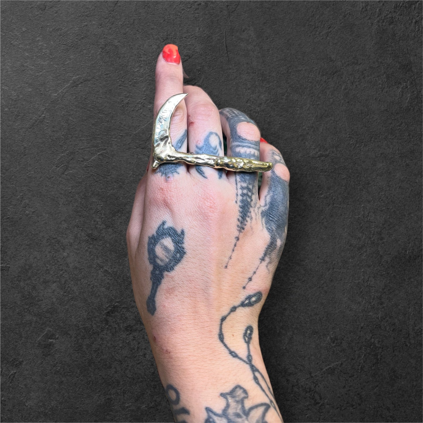 Raining Blood Scythe Ring