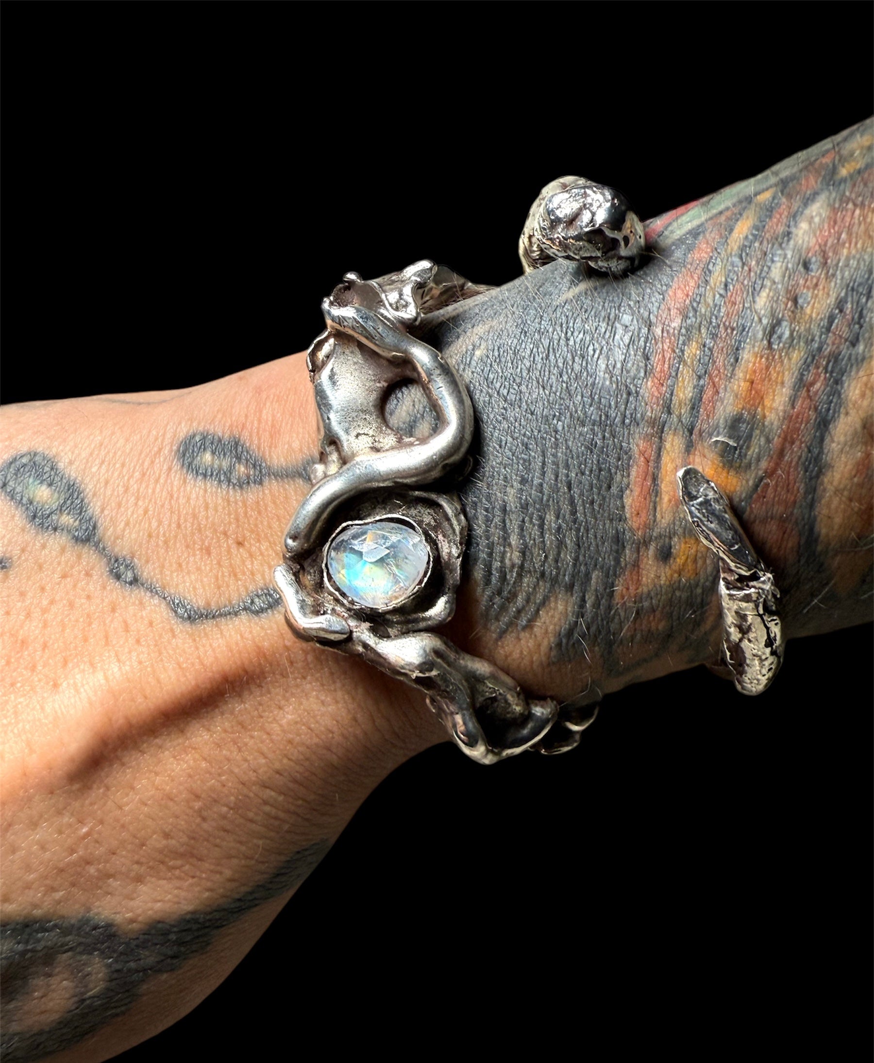 Lunar Eclipse Serpent Cuff