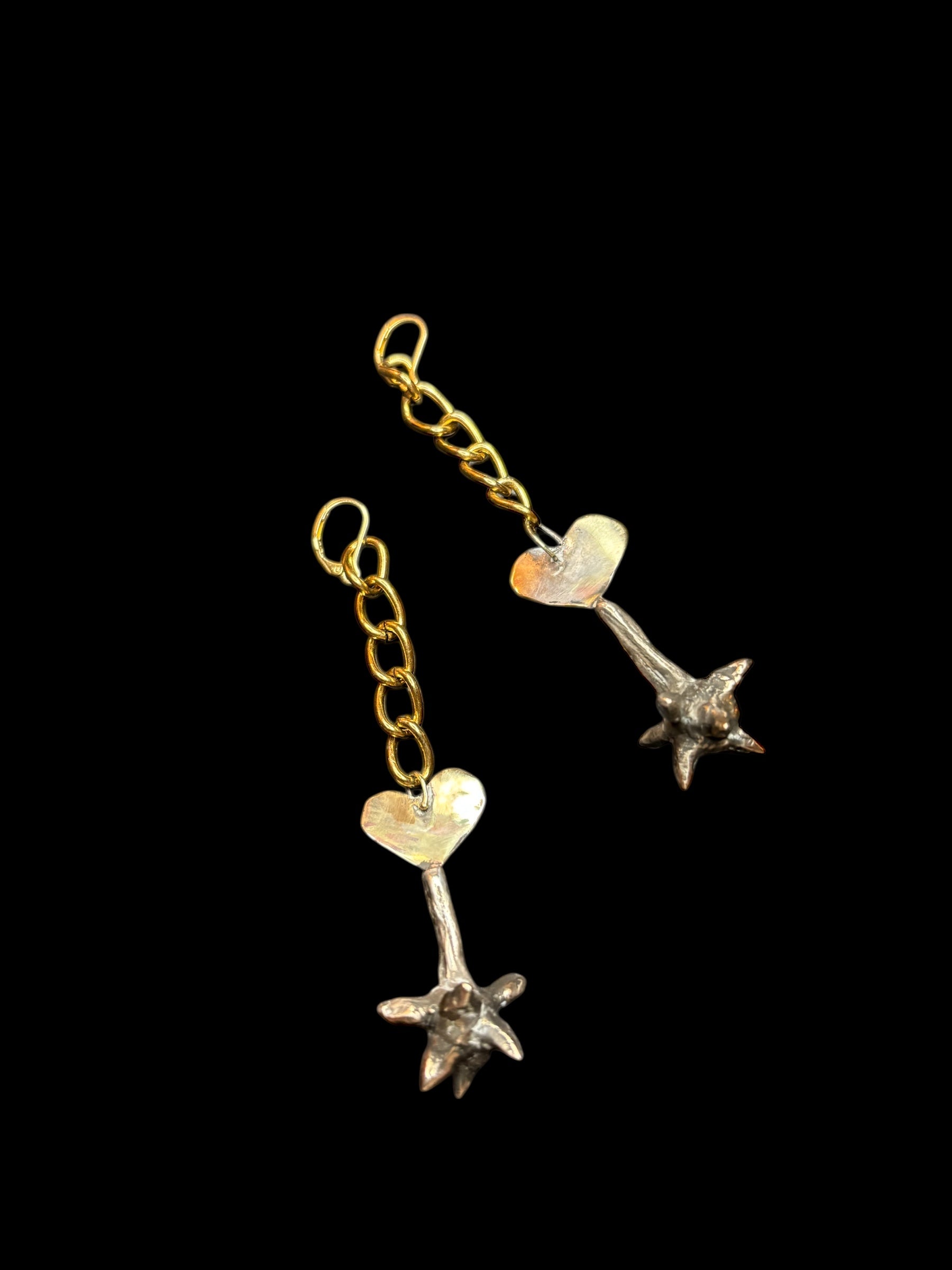Lovers’ Weapon Chain Earrings