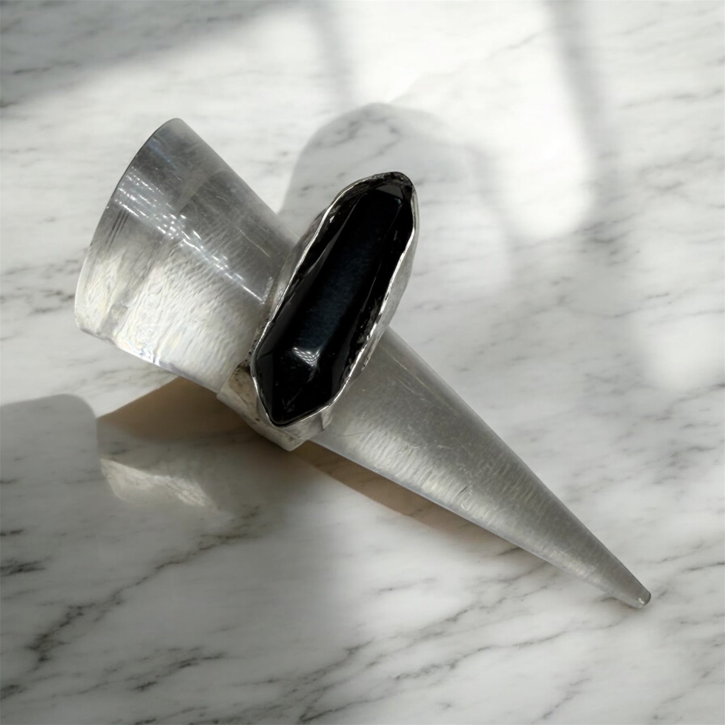 One-of-a-Kind Onyx Ring — Sterling Silver