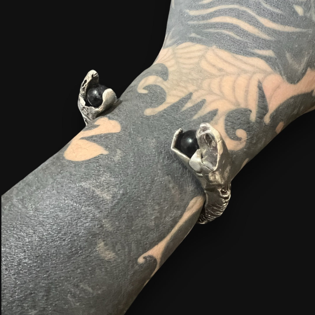 Serpent Cuff Obsidian