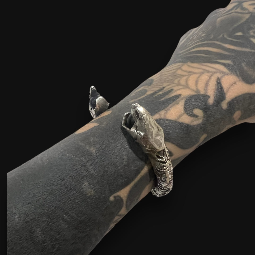 Serpent Cuff Obsidian