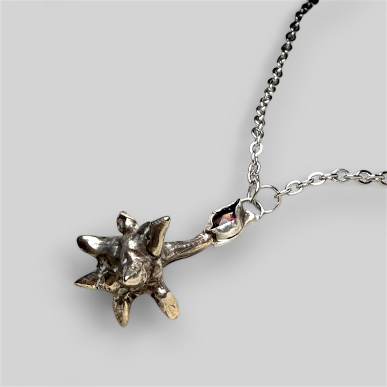 Morning Star Garnet Necklace