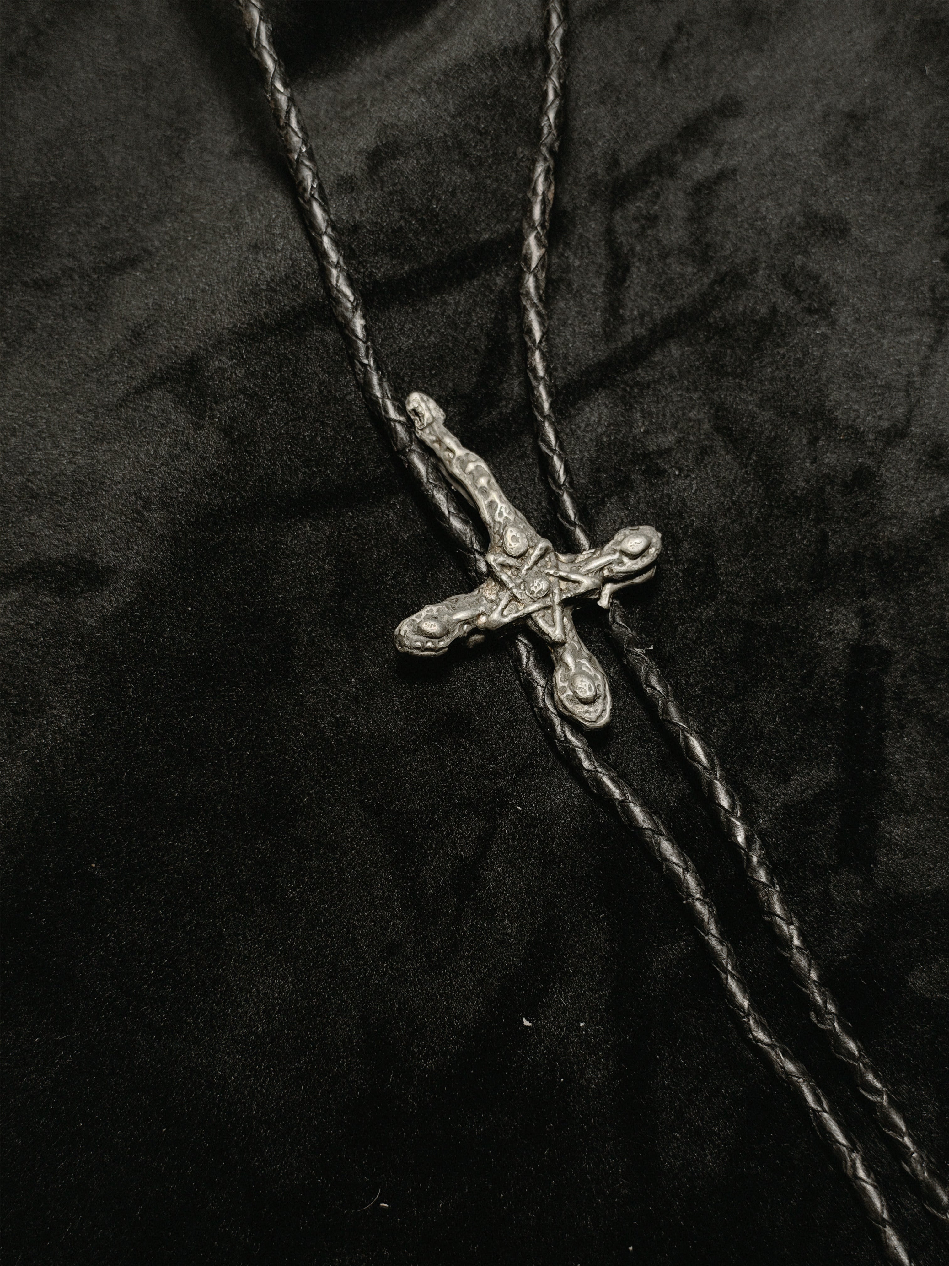 Inverted Crucifix Bolo Tie