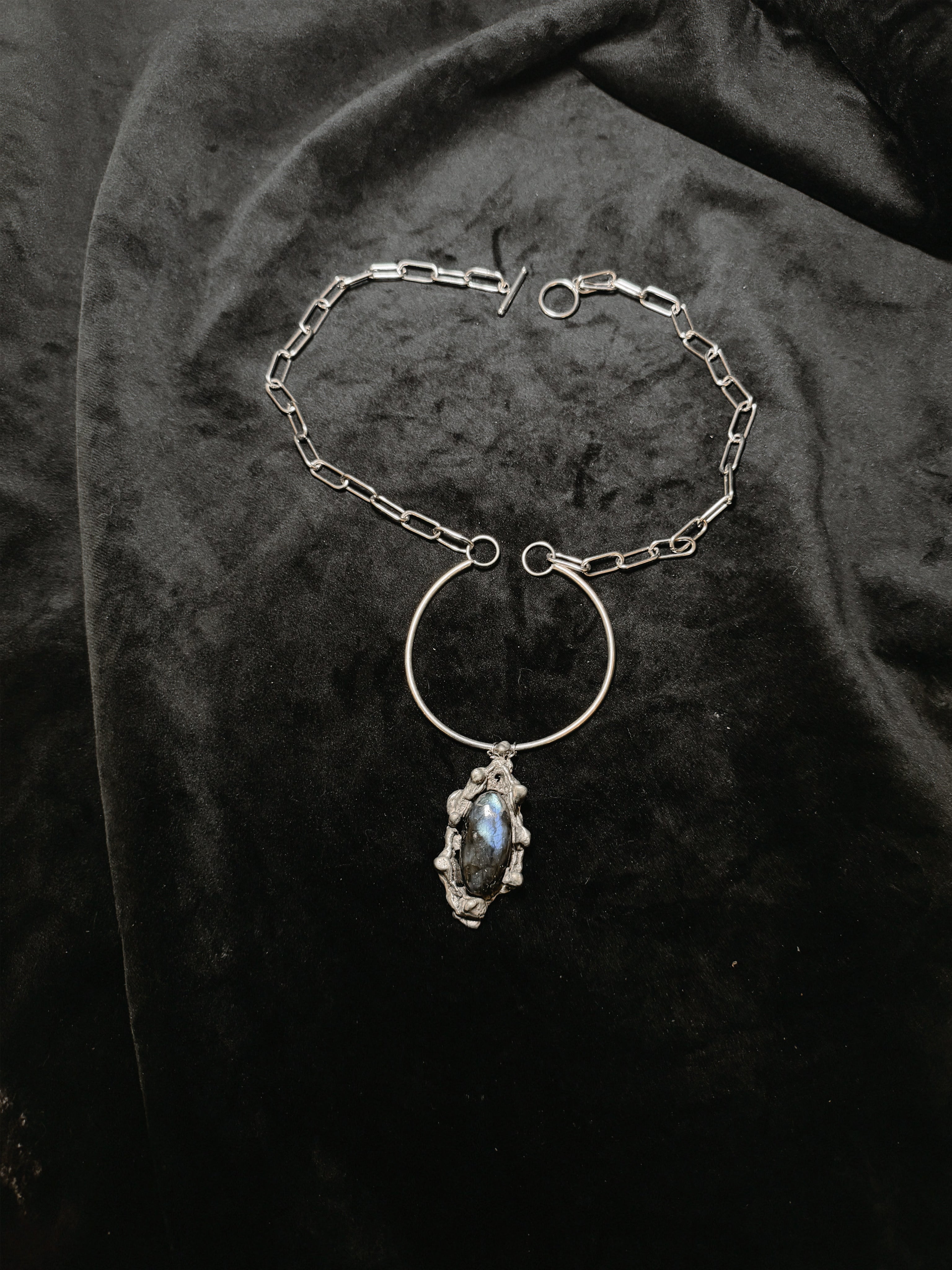 Labradorite Chest Necklace