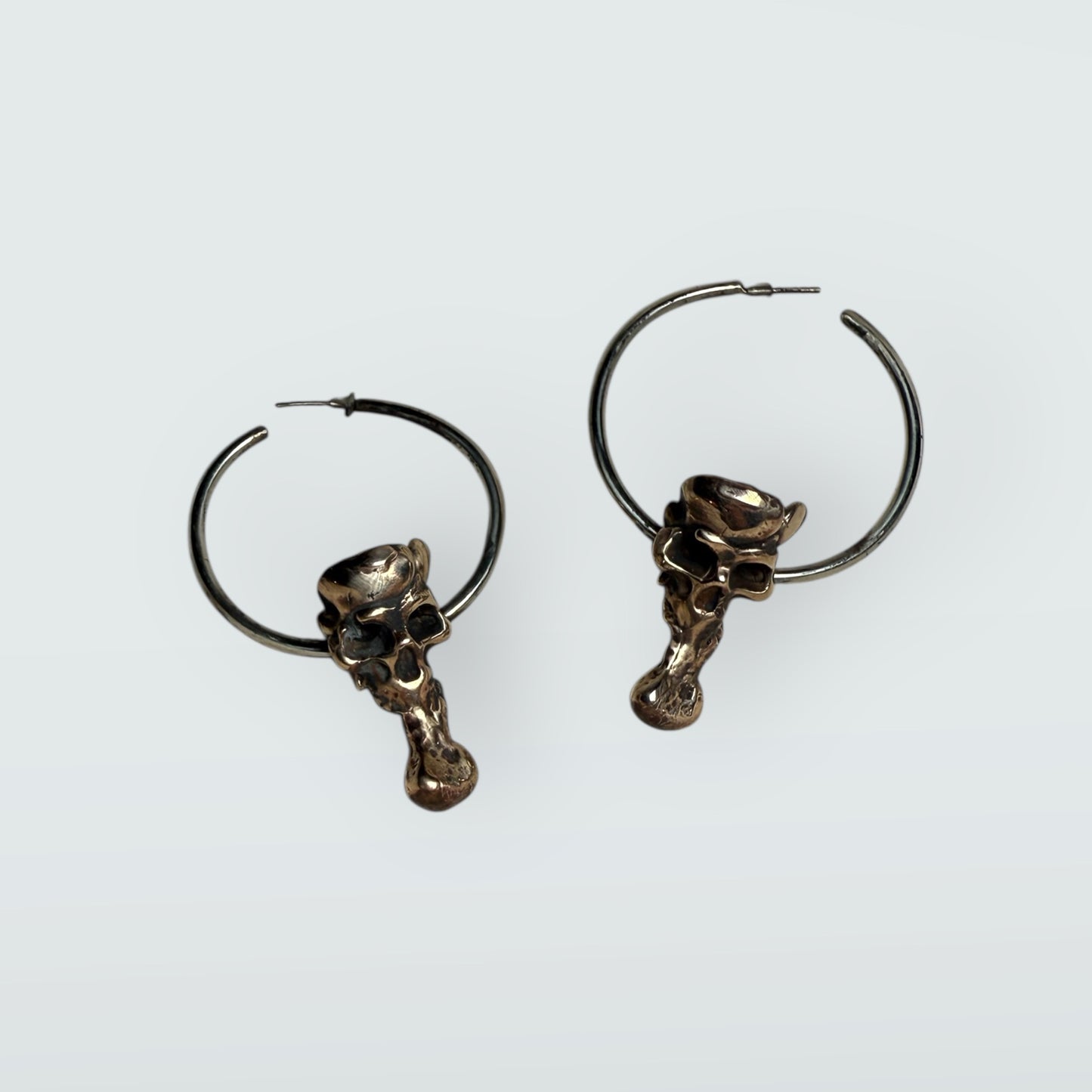 The Ascending Oni Skull (50mm Mixed Metal Pendant)