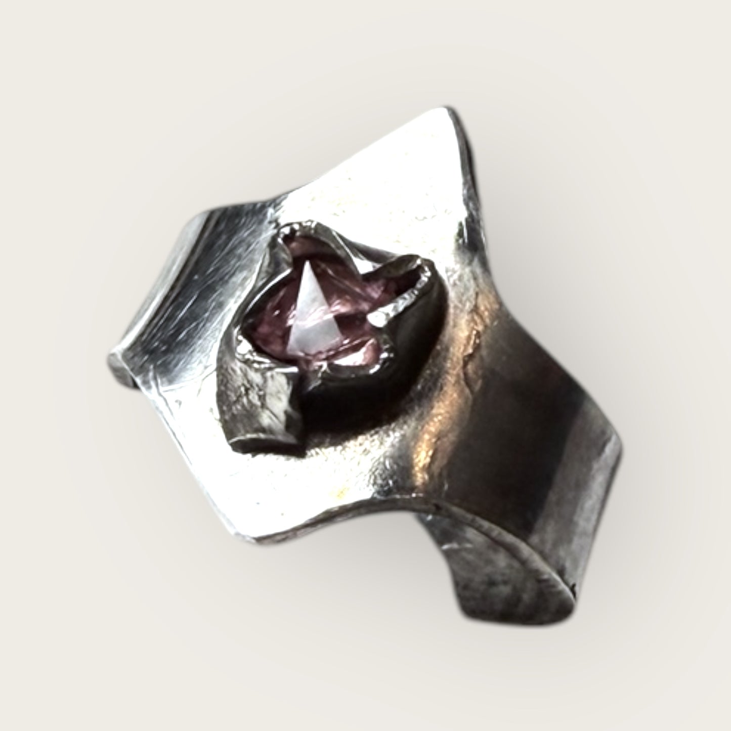 Eir’s Quartz Shield Ring