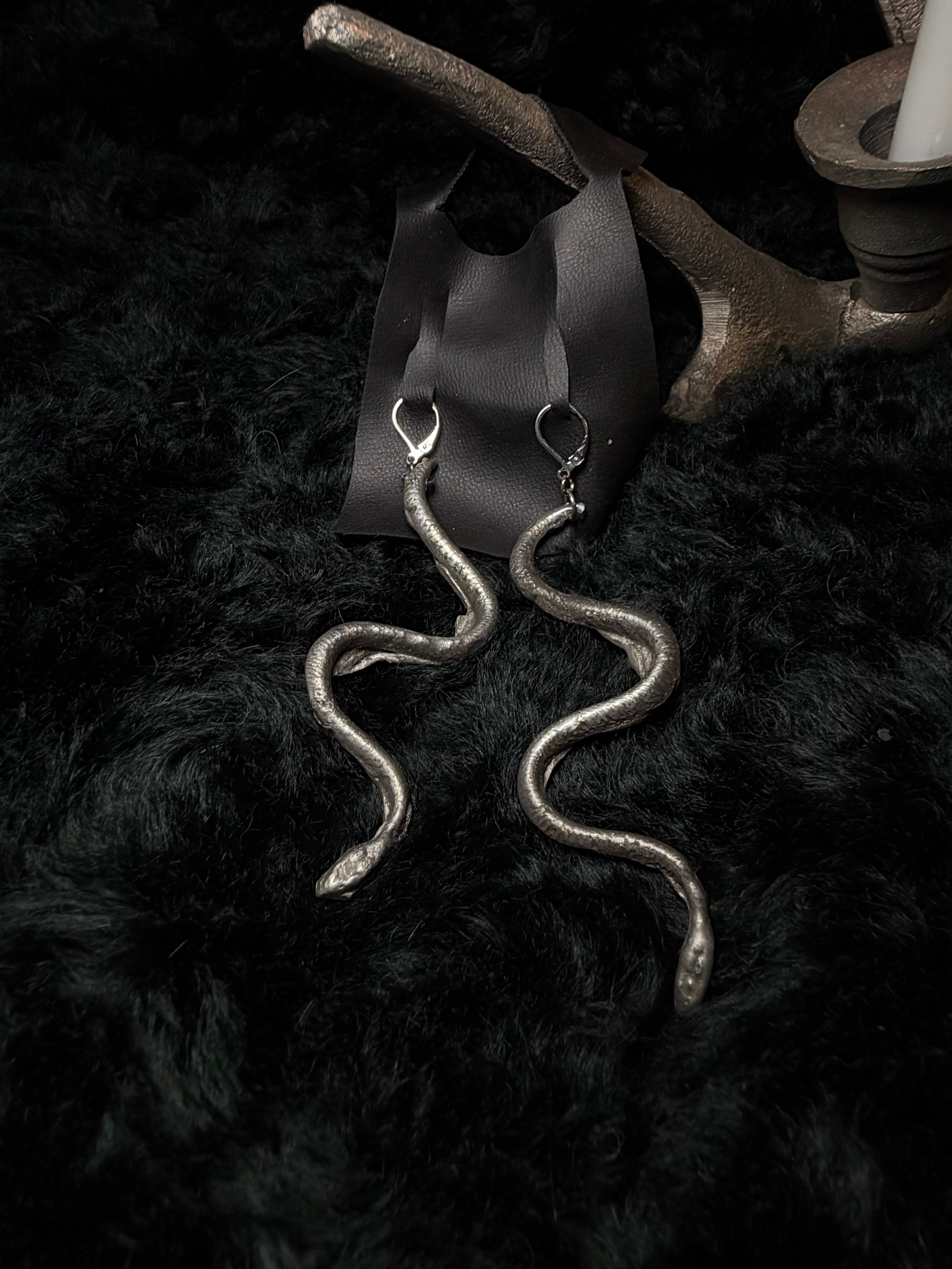 The Serpent's Descent — Serpent Earrings