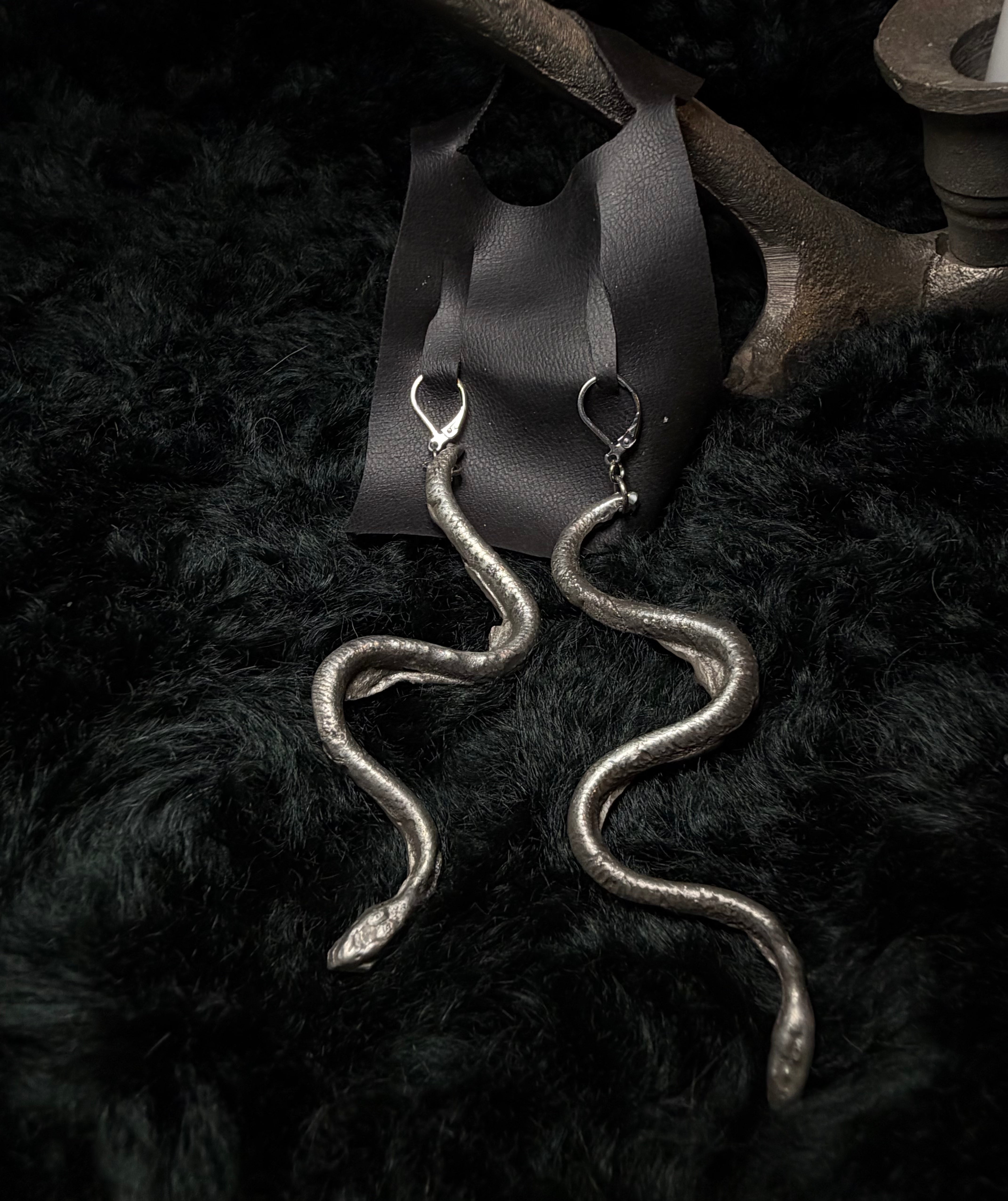 The Serpent's Descent — Serpent Earrings
