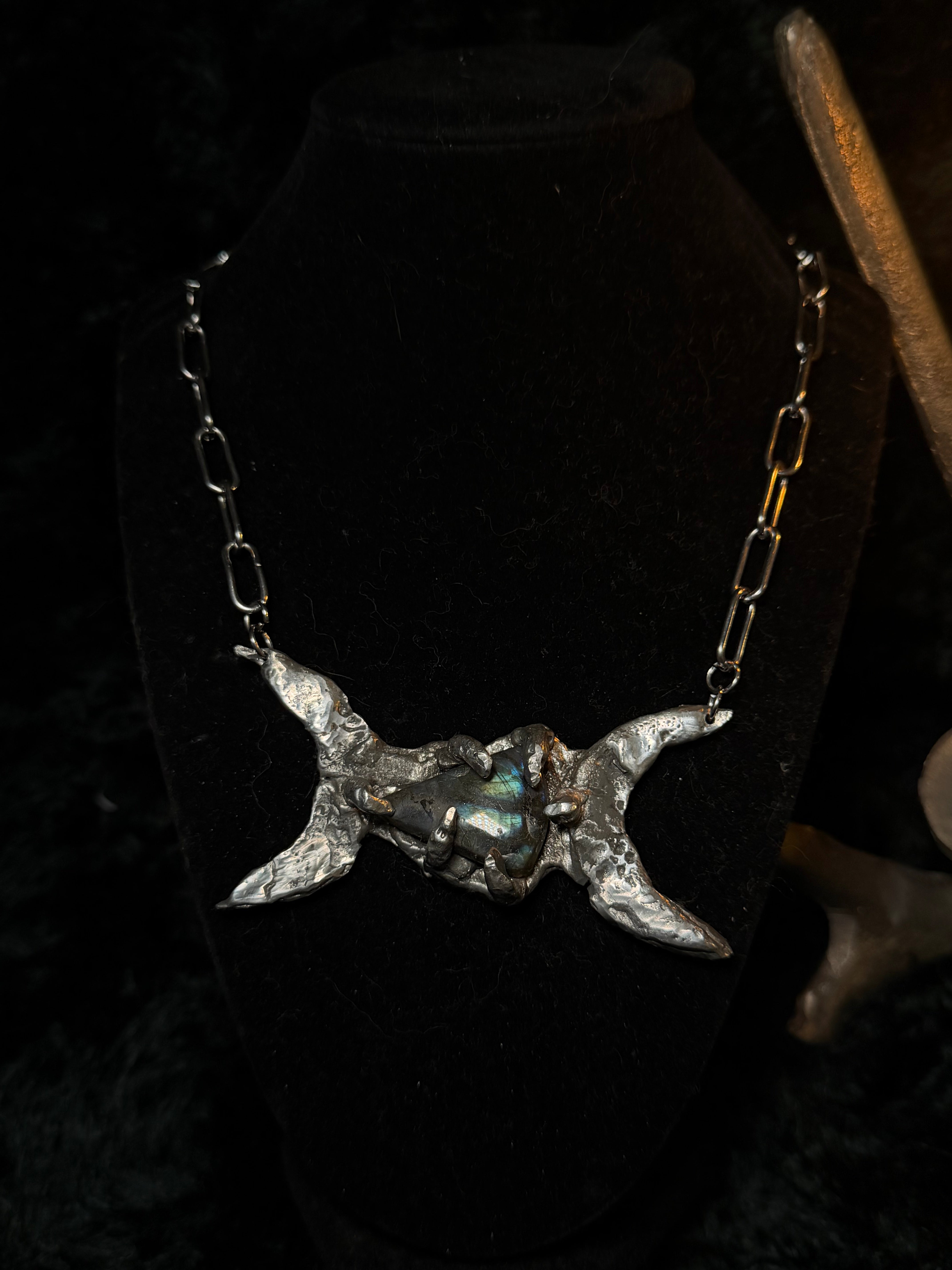 The Lunar Alchemist — Double Crescent Moon Necklace