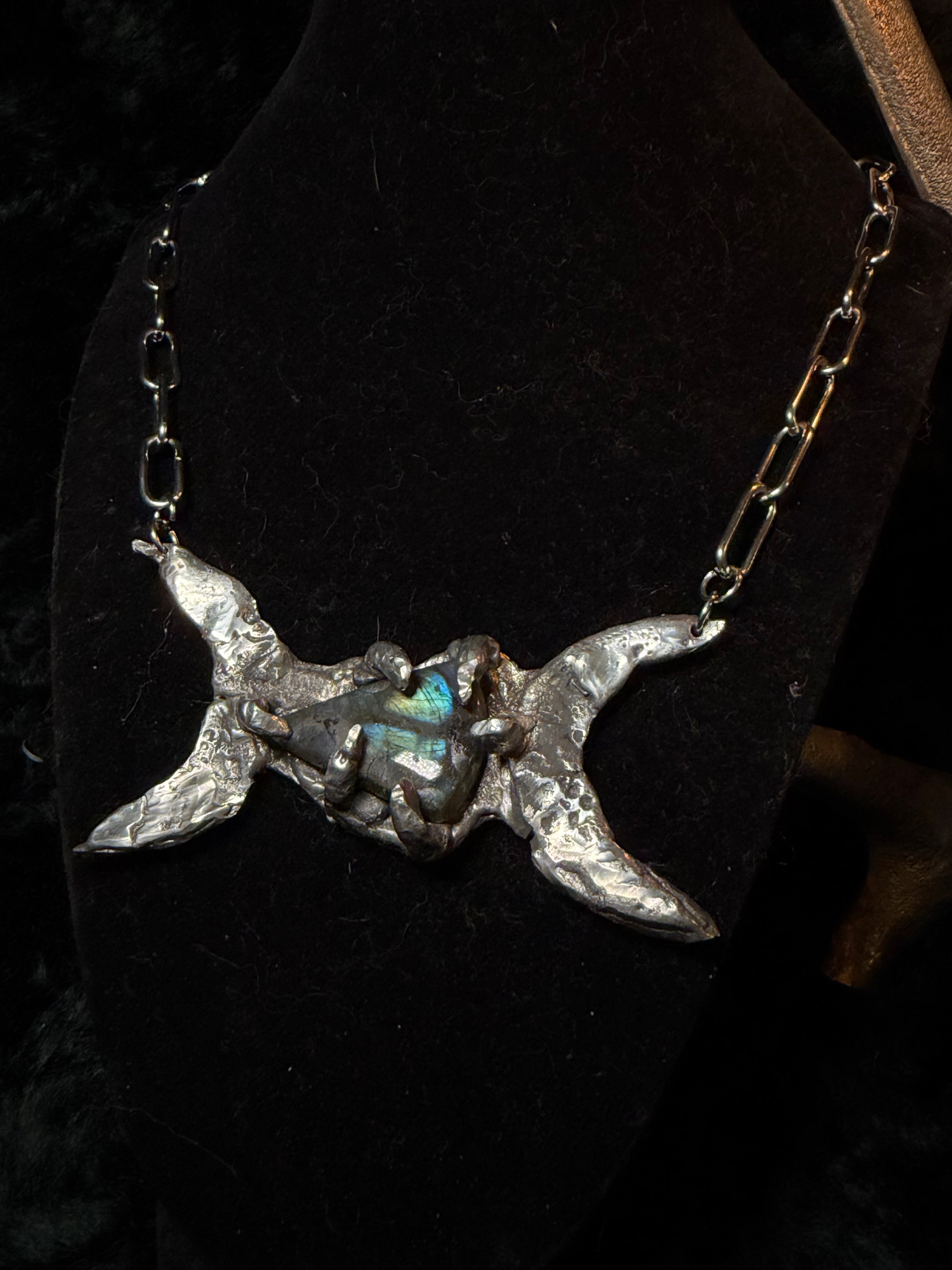 The Lunar Alchemist — Double Crescent Moon Necklace