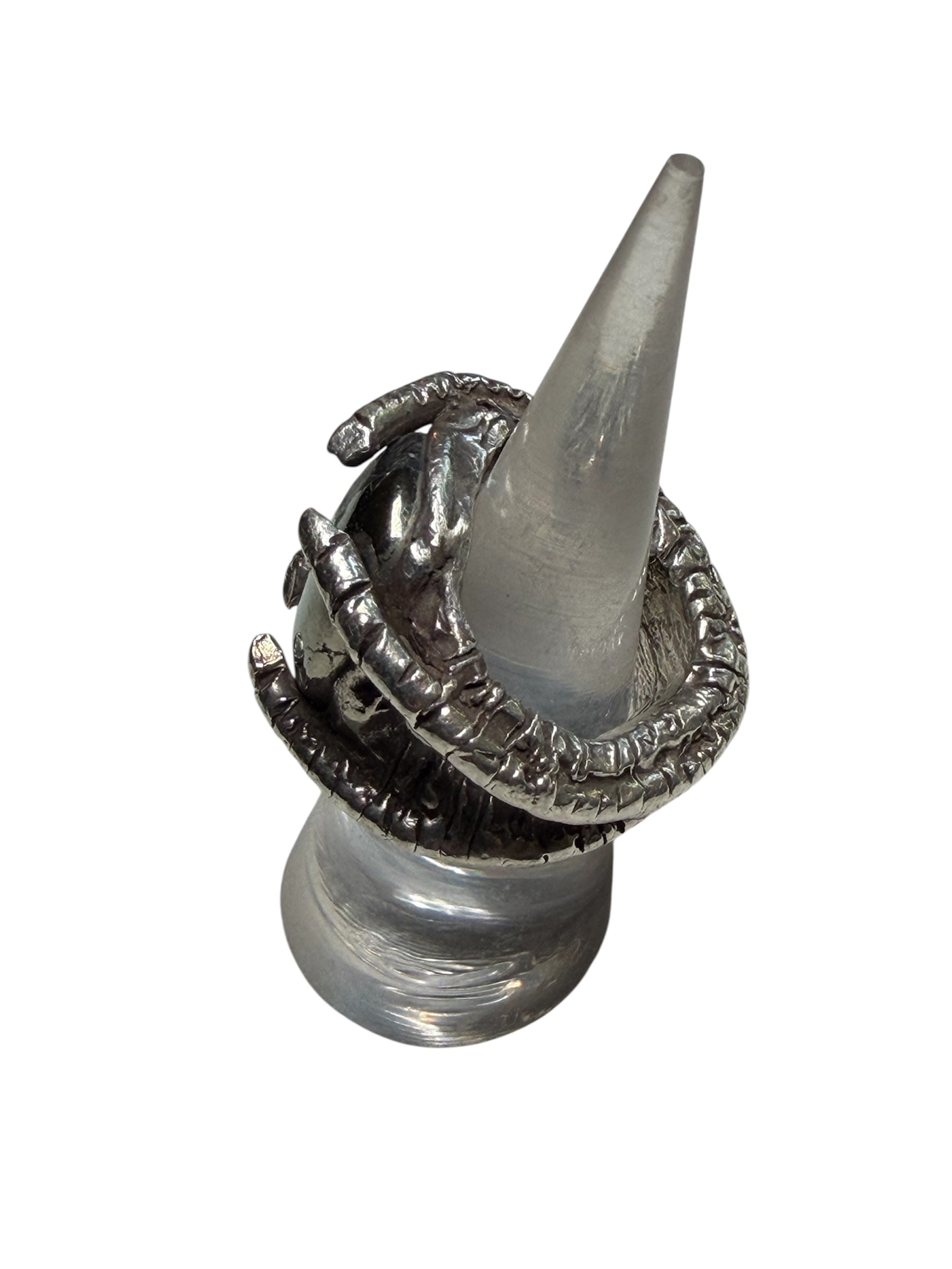 Claw Hematite Ring — Sterling Silver