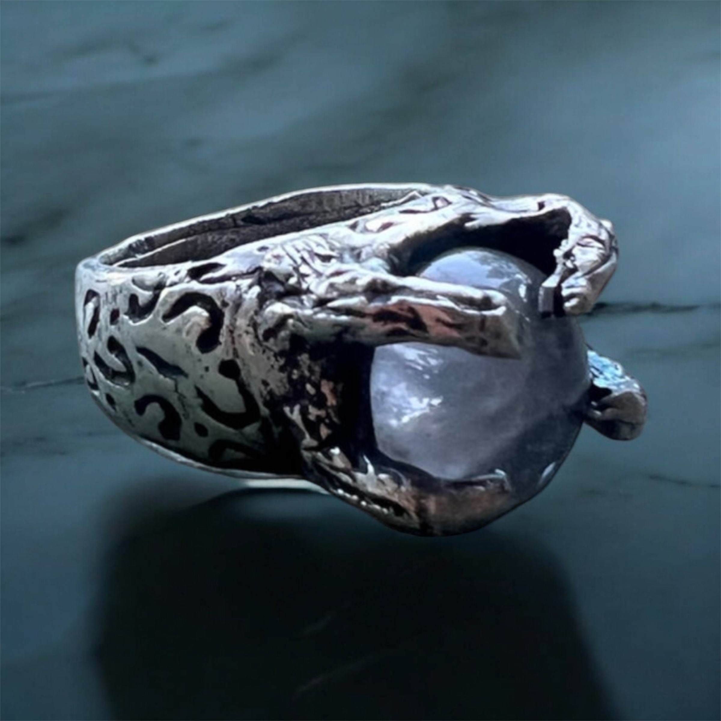 Snow Leopard Clear Quartz Ring